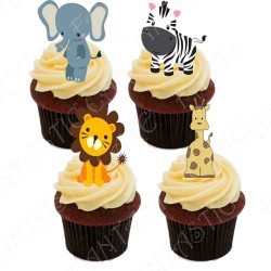 Toppers Animales de la Selva 2 para tartas y cupcakes