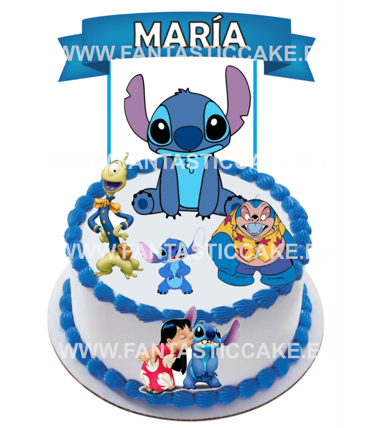 Toppers Lilo y Stitch 2 Personalizado - Envío 24h - Fantastic Cake