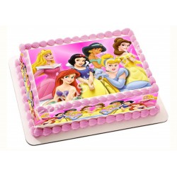 Papel de azúcar de Las Princesas para tartas
