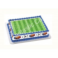 Papel de azúcar FC Barcelona y Campo de Fútbol para tartas