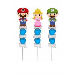 Brochetas para chuches (9 Uds) Mario Bross