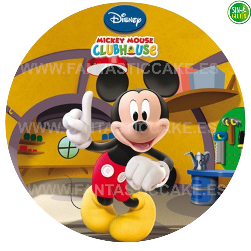 Oblea para tarta Disney Mickey Mouse 72086 amarillo