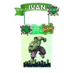 Toppers Hulk Personalizado