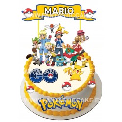 Toppers Pokemón Personalizado | topper para tarta | toppers para cupcakes