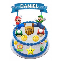 Toppers para tarta Mario Bross Personalizado | topper para tarta | toppers para cupcakes