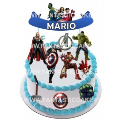 Toppers Superhéroes Personalizado | topper para tarta | toppers para cupcakes