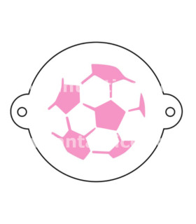 Stencil  Balón de fútbol - para decorar galletas, cupcakes, tartas, pasteles, postres