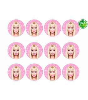 Oblea galletas Barbie Nº 1095 | papel de azucar  Barbie