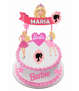 Toppers Barbie | topper para tarta barbie