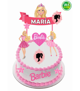 Topper Barbie para tarta